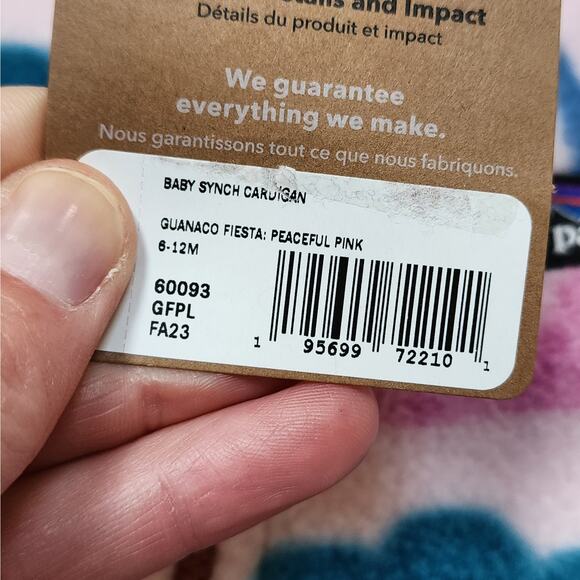 NWT Patagonia Baby Synchilla Cardigan Fleece Jacket - Picture 6 of 6